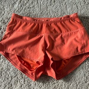 Oiselle toolbelt roga shorts - size 2 burnt orange